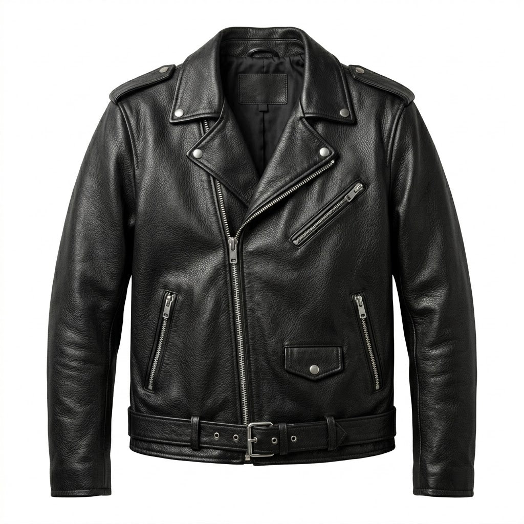 Classic Biker Leather Jacket