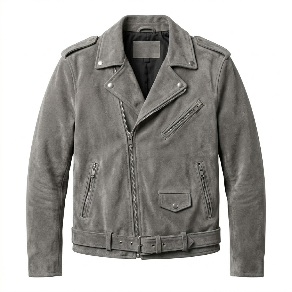 Suede Biker Leather Jacket