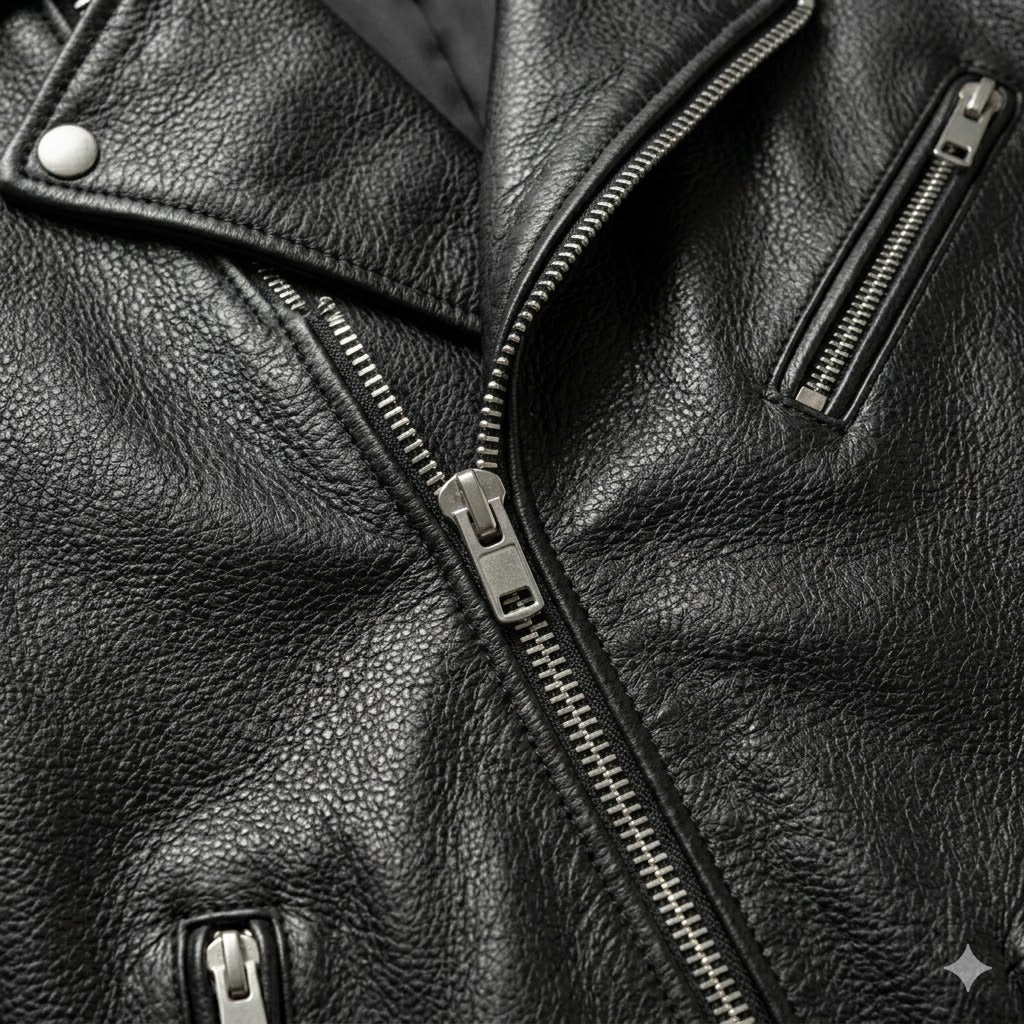 Classic Biker Leather Jacket