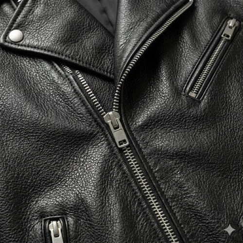 Classic Biker Leather Jacket