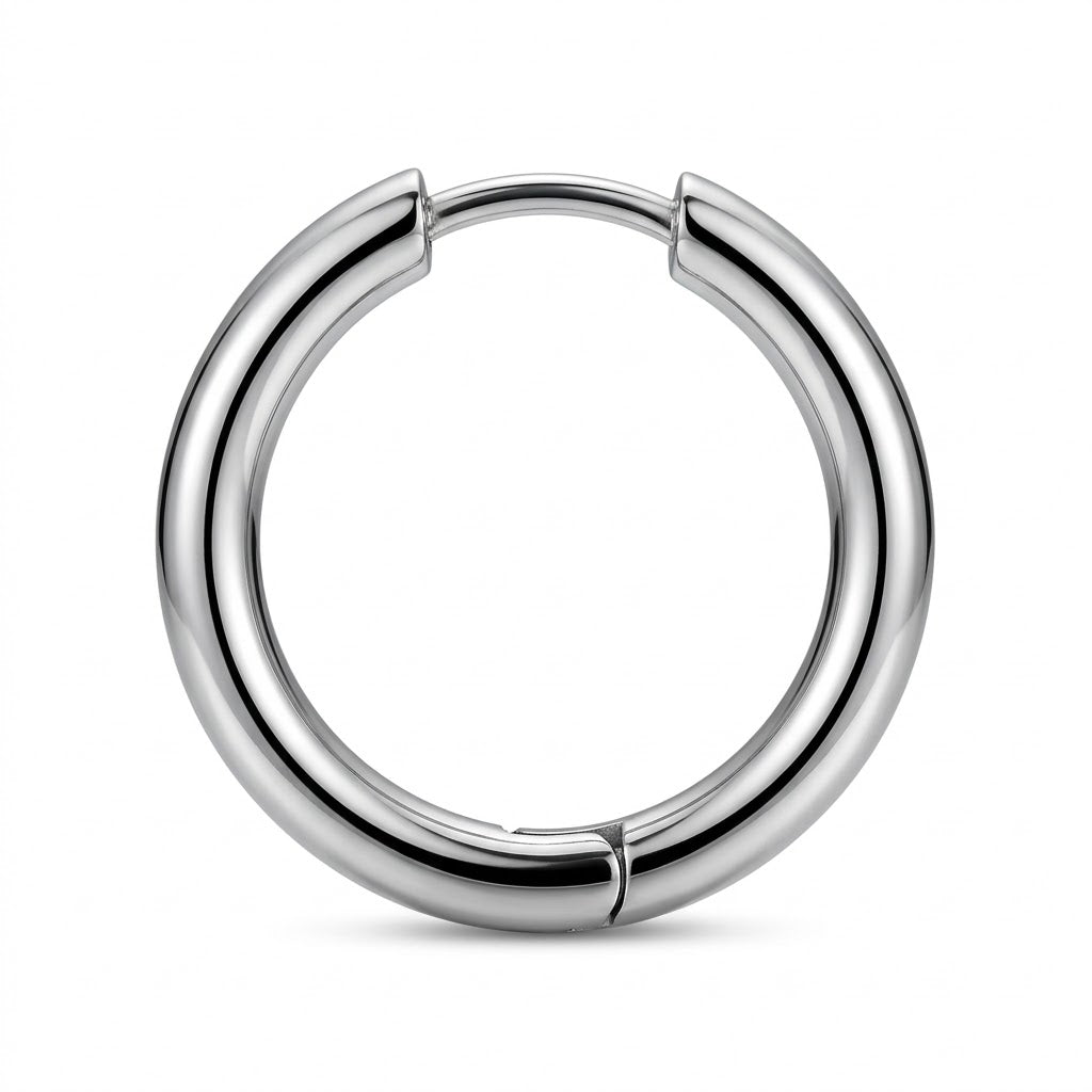 Men’s Stainless Steel Hoop Earring