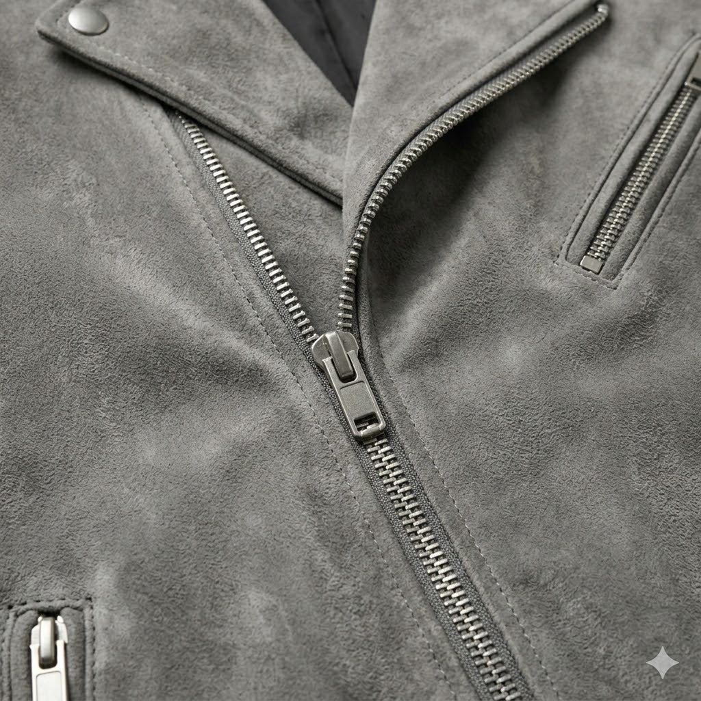 Suede Biker Leather Jacket