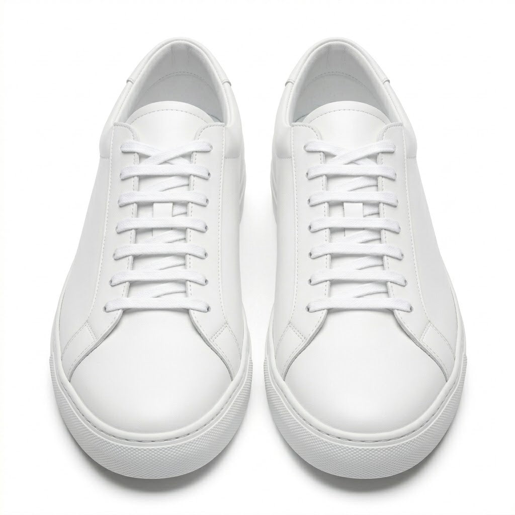 Clean White Leather Trainer