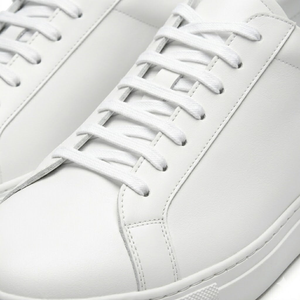 Clean White Leather Trainer